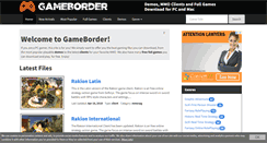 Desktop Screenshot of gameborder.net