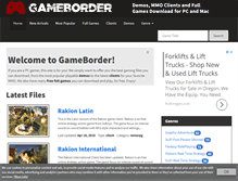 Tablet Screenshot of gameborder.net